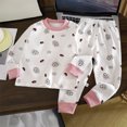 thumbnail image 2 of Gubotare Big Girls Pajamas Girls Boys Pajamas Sets Long Sleeve Warm Fall Winter Sleepwear Pjs Teens Solid Shirts and Pants 3T 4T (Light Pink,3-4 Years), 2 of 4