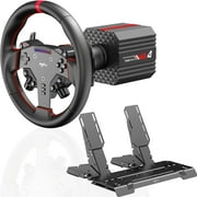 PXN VD4 Bundle - Direct Drive Racing Wheel Set - 4Nm VD4 Servo Motor Base + W AS Gaming Steering Wheel (28cm) + PD HM GEN2 2-Pedal - Sim Racing Set for PC