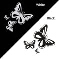 thumbnail image 5 of Set 3x Adhesivo Adhesivo Macbook Portátil Coche Moto Mariposa Negro Niño, 5 of 5