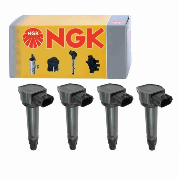 4 pc NGK Ignition Coils compatible with Mitsubishi Lancer 2.0L 2.4L L4 2008-2017
