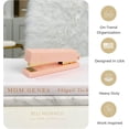 thumbnail image 3 of Pink Stapler | Cute Stylish Desk Stapler with Smooth Metal Mechanism | Aesthetic Office Stapler for Home School Work | Chic Pink Office Supplies | Manual Staplers for Desk, 3 of 4