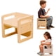 thumbnail image 1 of Banco para niños 3 Niveles Montessori. Banquito l Fabricado en Madera. Silla para niños Adaptable al Crecimiento. Taburete para NIÑOS. (Nural), 1 of 5