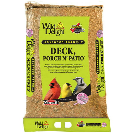Wild Delight Deck Porch N' Patio Bird Food, 20 Lb