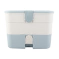thumbnail image 2 of Cosmetic Storage Box, Large Capacity 2 Layers Drawer Makeup Storage with Handle for Nail Polish and Nail Art, Dustproof and Waterproof Plastic Material, 2 of 7