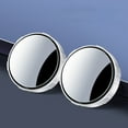 thumbnail image 4 of Hxlamzoo Clearance Item! 2PC Car Rearview Mirror Suction Cup Type Car Small Circular Mirror 360 Degree Rotation Wide-angle Large Field Of View Reversing Assist Blind Mirror, 4 of 5