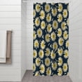 thumbnail image 2 of Darkblue Daisy Flower Yellow Centers Pattern Shower Curtain 36"x72" ,Bathroom Decorative Shower Curtains Set with 12 Hooks,Modern Waterproof Washable Shower Curtain, 2 of 6