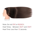 thumbnail image 6 of 26”-28”Mannequin Head 80% Real Hair Manikin Head Cosmetology Doll Head for Styling Mannequin Head Human Hair (#4 Dark Brown), 6 of 8