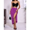 thumbnail image 4 of Women'S Midi Pencil Skirt Side Slit High Waisted Bodycon Casual Long Skirts M, 4 of 9