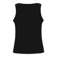 thumbnail image 5 of dazeni Built in Bra Tank Tops for Women Sleeveless Scoop Neck Ribbed Tank Top Fitted Summer Basic Cami T-Shirts Comfy Breathable Undershirts, 5 of 7