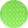 thumbnail image 1 of Ahgly Company Indoor Round Abstract Green Modern Area Rugs, 3' Round, 1 of 4