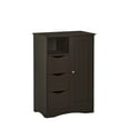 thumbnail image 3 of RiverRidge Ashland Single Door Bathroom and Laundry Storage Cabinet with 3 Drawers, Open and Adjustable Shelf - Espresso, 3 of 9