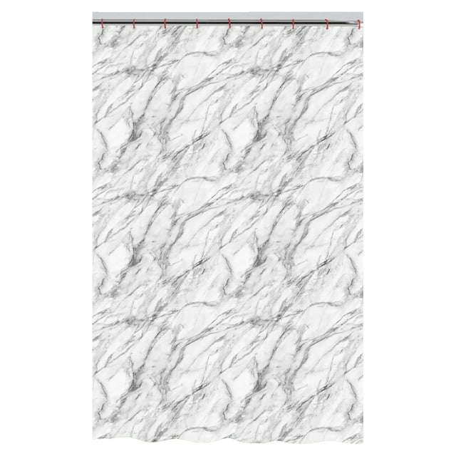ITY International - Rideau de Douche en Polyester, 71 x 71 Po, Motif Marbre