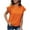 Orange, variant on Summer Tops For Women 2026 Trendy Womens Petite Blouses And Tops Dressy Casual Blouses For Women 3/4 Sleeve Cute T Shirts For Women Graphic Teen