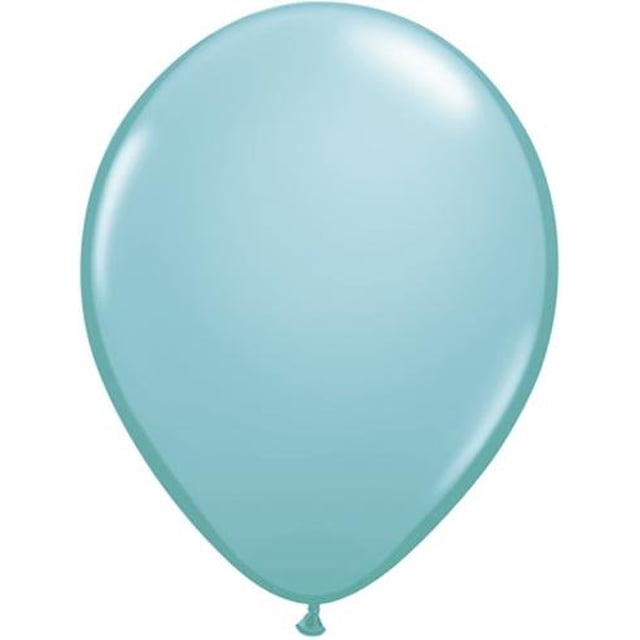 Globos de látex Qualatex redondos de 11 pulgadas, azul caribeño x50