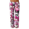 thumbnail image 2 of Anime Pajamas Pants Women Cartoon Family Christmas Pajama Pants Kawaii Flannel Pajama Pants, 2 of 5