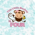 thumbnail image 4 of Inktastic Little Monkey Girl 4th Birthday Girls Toddler T-Shirt, 4 of 5