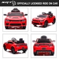 thumbnail image 5 of 12V Ride On Car, Dodge Charger Powered Electric Car with Battery Powered, Bluetooth, Remote Control, LED Light, Ride On Toy for Ages 3+ Kids, Red, 5 of 10