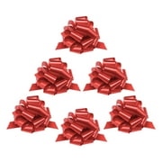 Zoe Deco 9 inch Big Red Gift Bows, 6 Pack (US Company)