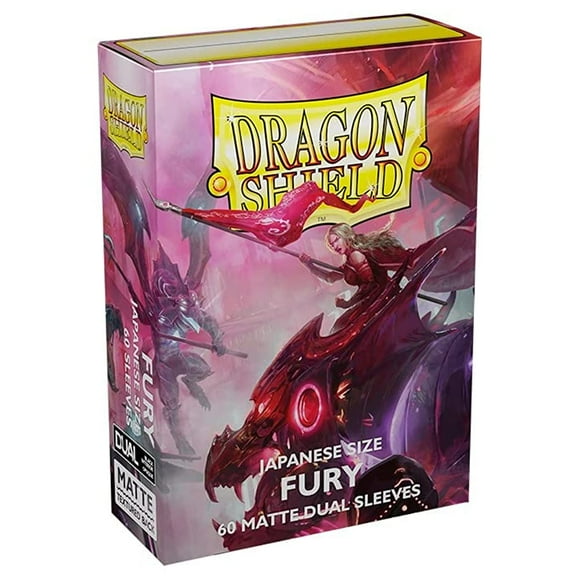 Paquete de 2 fundas para tarjetas de Dragon Shield Dual Matte Mini Fury japonesas de 60 quilates