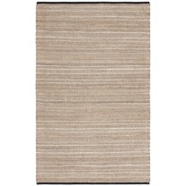SAFAVIEH Natural Fiber Benson Striped Area Rug, Light Brown/Beige, 6' x 9'