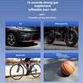 thumbnail image 2 of Compresor de Aire Portátil para Inflar Neumáticos, Bomba de Aire Inalámbrica de 6000 MAh para Neumáticos de Coche, Motocicleta, Automóvil, Pelota, Bicicleta, 2 of 5