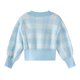 thumbnail image 3 of Gibobby Suéter cuello v, Suéter para Mujer Elegante y Ligero Manga Larga(Azul,M), 3 of 5