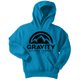 thumbnail image 1 of Sudadera con capucha Gravity Outdoor Co. Chaqueta Logotipo negro Neon Blue X-Small, 1 of 2