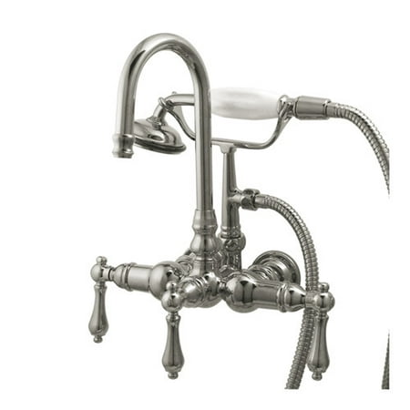 UPC 663370043185 product image for Kingston Brass CC8T1 Wall Mount Clawfoot Tub Filler with Hand Shower | upcitemdb.com