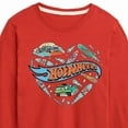 thumbnail image 3 of Hot Wheels - Surfing Mix In A Heart - Toddler & Youth Long Sleeve Graphic T-Shirt, 3 of 5