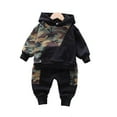 thumbnail image 2 of Ensemble de Sweat à Capuche Camouflage Automne pour Bébé Garçon 2 Pcs Printemps Doux Décontracté pour 6M-4T, 2 of 8
