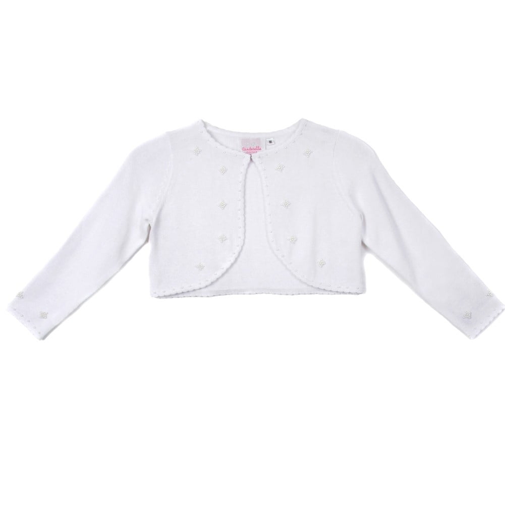little girls white sweater