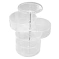 thumbnail image 4 of Joyero giratorio transparente, joyero giratorio transparente, caja de almacenamiento de joyas, organizador de pendientes meticulosamente diseñado, 4 of 8