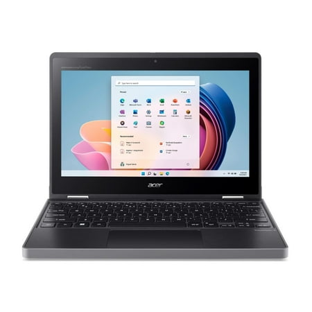 Acer TravelMate Spin B3 B311RN-33 TMB311RN-33-C0JS 11.6" Touchscreen Convertible 2 in 1 Notebook - HD - 1366 x 768 - Intel N100 Quad-core (4 Core) - 4 GB Total RAM - 128 GB SSD - Black