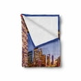thumbnail image 2 of Night Soft Flannel Fleece Blanket, USA Downtown City Skyline over the Highway Los Angeles California Travel Destination, Cozy Plush for Indoor and Outdoor Use, 50" x 70", Multicolor, by Ambesonne, 2 of 6