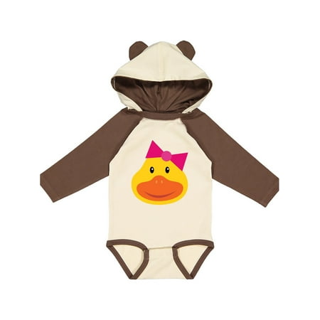 

Inktastic Duck Girls Gift Baby Girl Long Sleeve Bodysuit