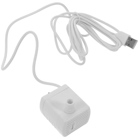 Minkissy Universal Pet Water Fountain Pump White with Quiet Motor and Auto Stop