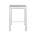 thumbnail image 5 of Meridian Furniture Nizuc Grey Wood Outdoor Patio Square Bar Table, 5 of 6