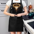 thumbnail image 2 of 2 Pack Adjustable Bib Apron with Elegant Golden Chandelier Design & 2 Pockets - Stylish Cooking Apron for Men & Women, 2 of 6