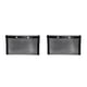 thumbnail image 1 of Monstrate Bolsa de malla antiadherente para barbacoa, parrilla antiadherente para barbacoa, resistente a altas temperaturas, herramienta de pícnic al aire negro 14x22cm 2piezas Monstrate CBP129896, 1 of 5