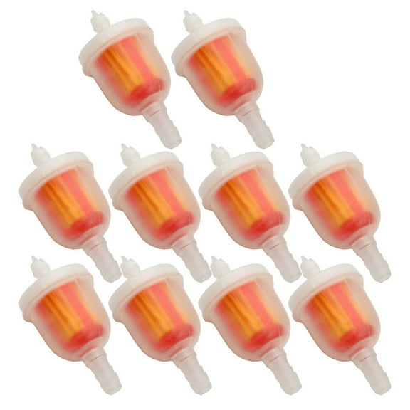 10PCS Motorcycle Plastic Inline Fuel Filter ATV Dirt bikes Go Kart Scooter