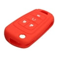 thumbnail image 3 of Silicone 4 Button Flip Remote Key Case Fob Protect Cover Shell Holder For Chevrolet GM Colored All Color Red  Orange Black Key Case for Chevrolet White Green Blue Brown Yellow Grey Pink, 3 of 3