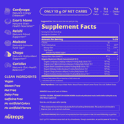 Nutrops by Gruns - Nootropic Mushroom Gummies with Lions Mane for Brain Health Support, 12 Count
