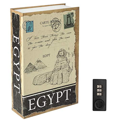 Diversion Book Safe with Combination Lock, Decaller Safe Secret Hidden