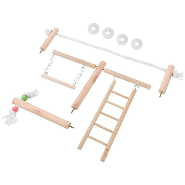 Bird Cage Perch Stick Toy For Small Birds Including Parakeets And Cockatiels Perfect For Indoor Entertainment 1 Set
