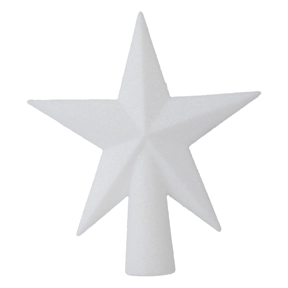 Mini Star Christmas Tree Topper, White, 5.5", by Holiday Time
