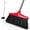 Red, variant on Heavy Duty Broom, Outdoor and Indoor Brooms, for Floors Home Kitchen Garage Commercial Patio Industrial, Red