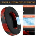 thumbnail image 3 of SOULWIT Cooling-Gel Replacement Earpads for Sony WH-1000XM5 (WH1000XM5) Noise Canceling Headphones, Ear Pads Cushions with High-Density Noise Isolation Foam, Added Thickness - Red Storm, 3 of 6