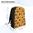 thumbnail image 4 of Easygdp Colorful Bohemian Sunflower Mochila Versátil y Elegante: Comodidad, Almacenaje y Durabilidad para la Universidad, Trabajo, Viajes y Uso Diario, 4 of 8