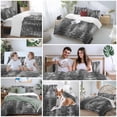 thumbnail image 6 of Grey Forest Bedding 3 Piece Duvet Cover Set Twin Size, Pine Tree Summer Botanical Modern Art Soft Microfiber Comforter Cover with Zipper Closure & Pillowcases, Wrinkle & FadeResistant Quilt Cover, 6 of 9