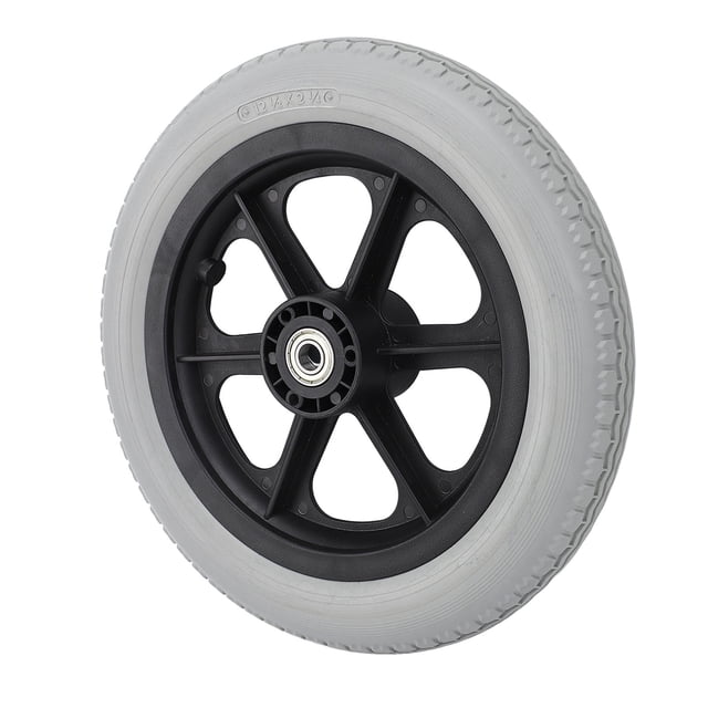Roue en PU pour Fauteuil Roulant, Roue de Remplacement Antirouille Professionnelle, Grande Capacité de Charge, Solide, Résistante à l'Usure, Antidérapante pour Aides à la Conduite